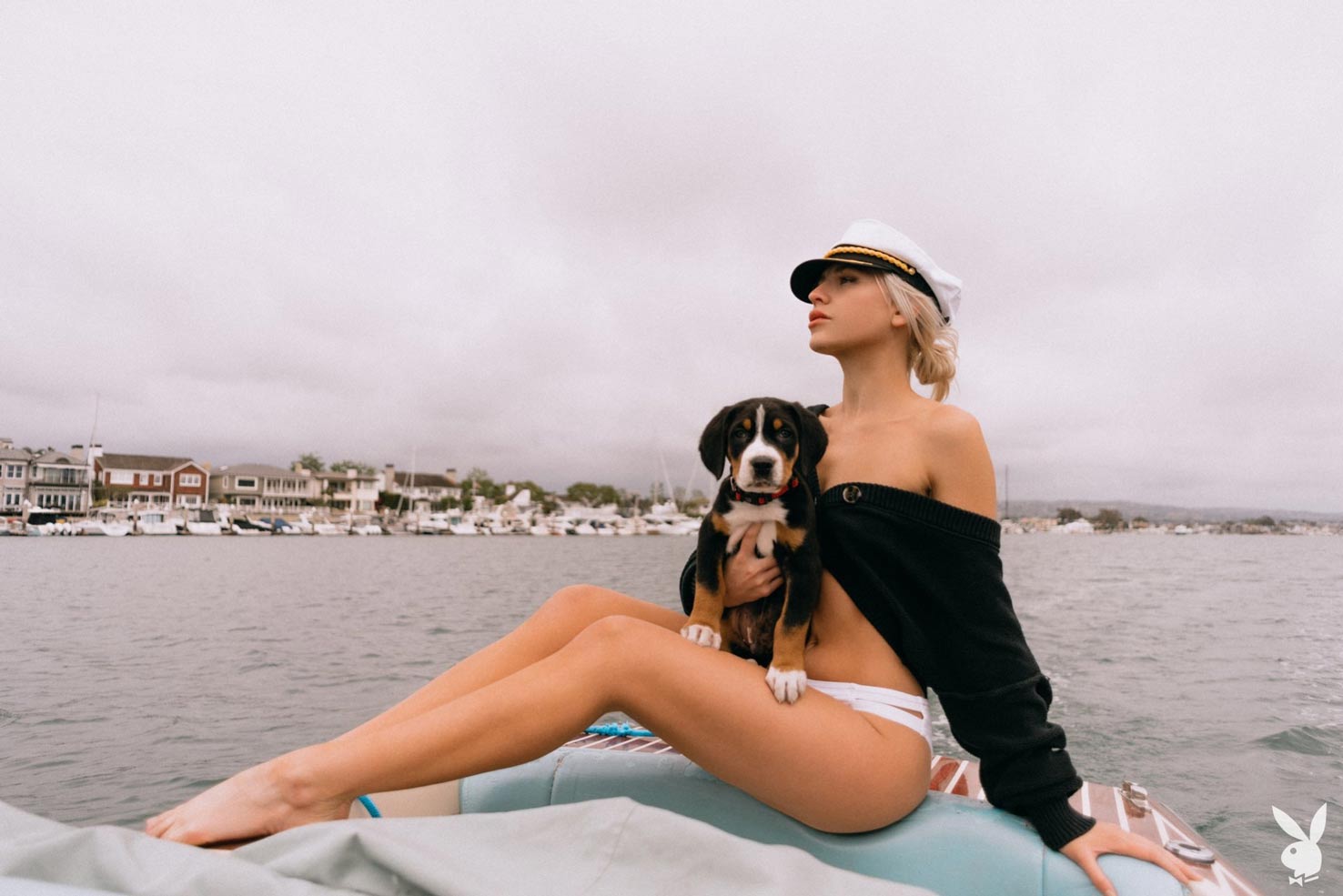 To new horizons. Lennon Elizabeth in Out at Sea for Playboy plus. Photograph by Tina Louise.